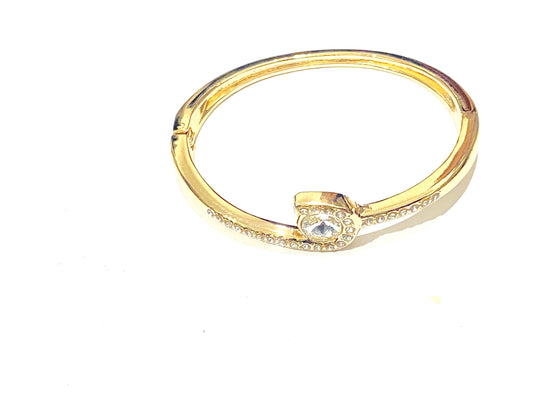 Golden Bangle/Bracelet with Stones