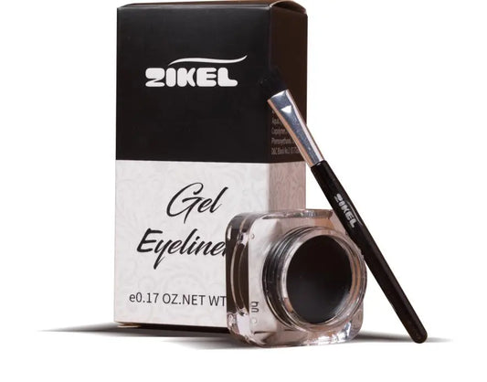 ZIKEL PURE BLACK GEL LINER WITH BRUSH (NEW IMPROVED) La Mimz Beauty & Fashion Store