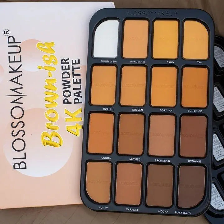 Blossom Makeups Brownish 4K Powder Palette La Mimz Beauty & Fashion Store
