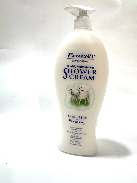 Fruiser Double Moisturising Shower Cream Goats Milk with Firming La Mimz Beauty & Fashion Store