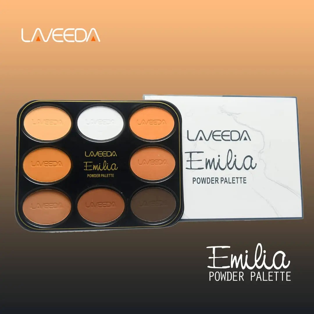 Laveeda Emilia 10 Colour Powder Palette La Mimz Beauty & Fashion Store