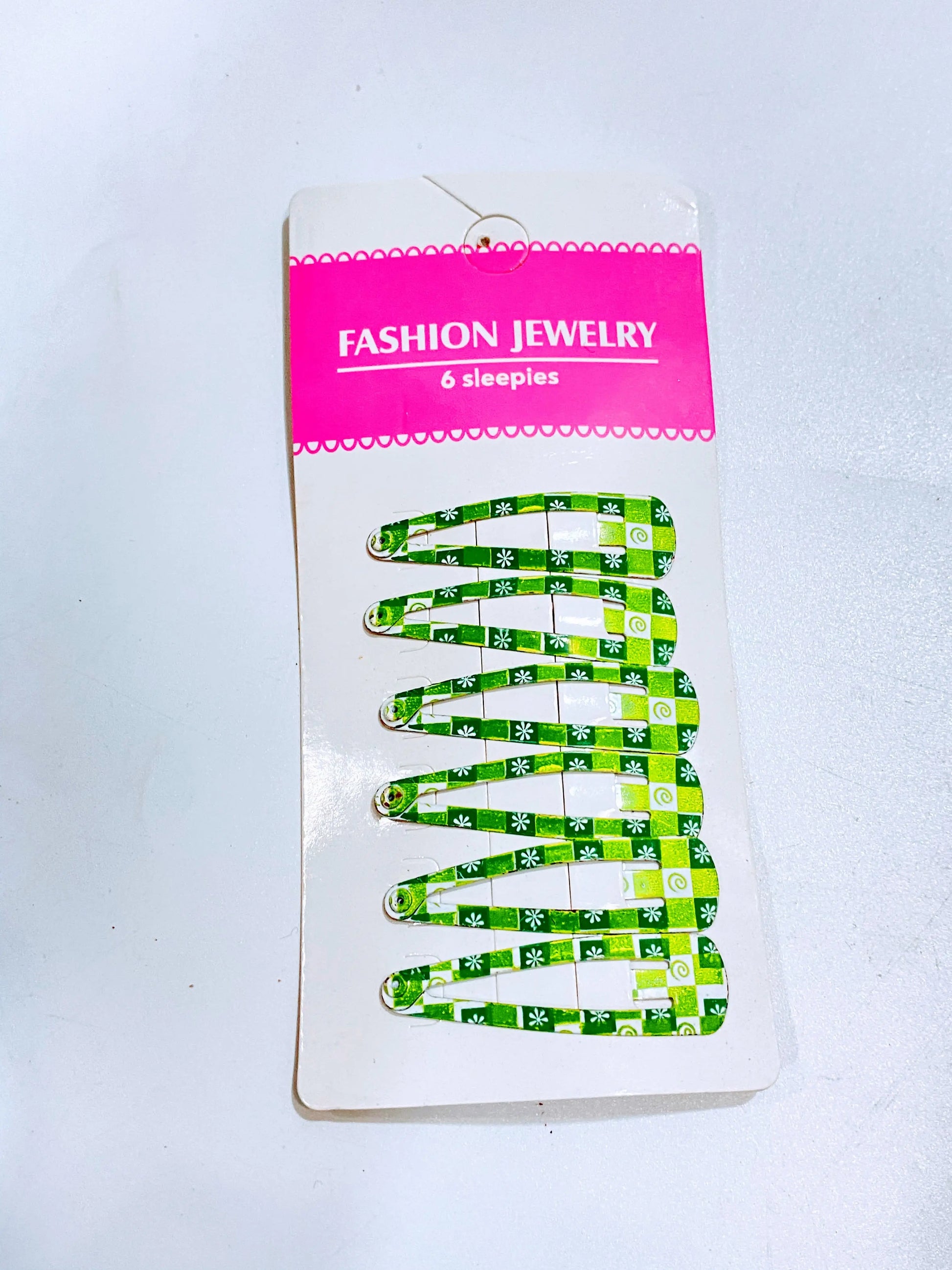 6 in 1 green hair pins  for kids La Mimz Beauty & Fashion Store