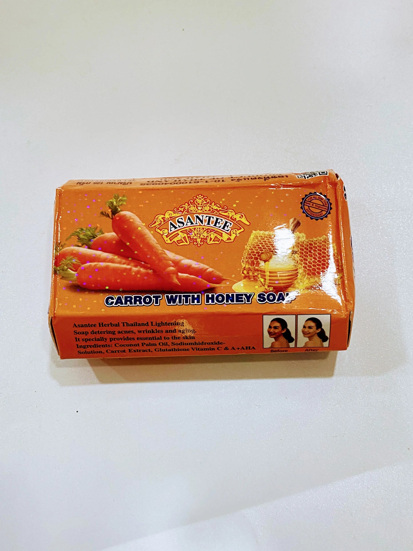 Asantee Soap - Carrot with Honey La Mimz Beauty & Fashion Store