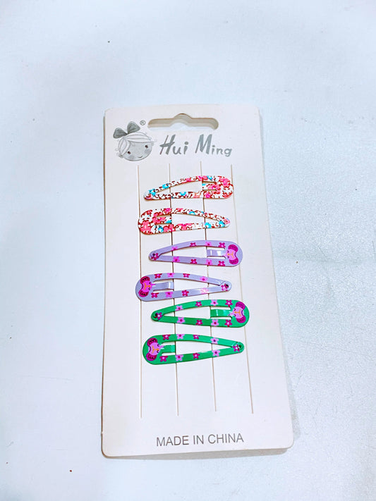 6 in 1 multi coloured hair pin La Mimz Beauty & Fashion Store