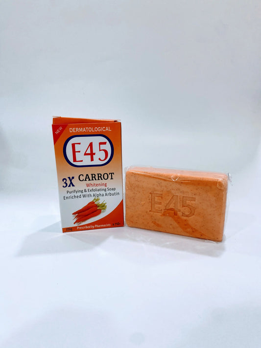 E45 Carrot 3X Whitening Soap La Mimz Beauty & Fashion Store