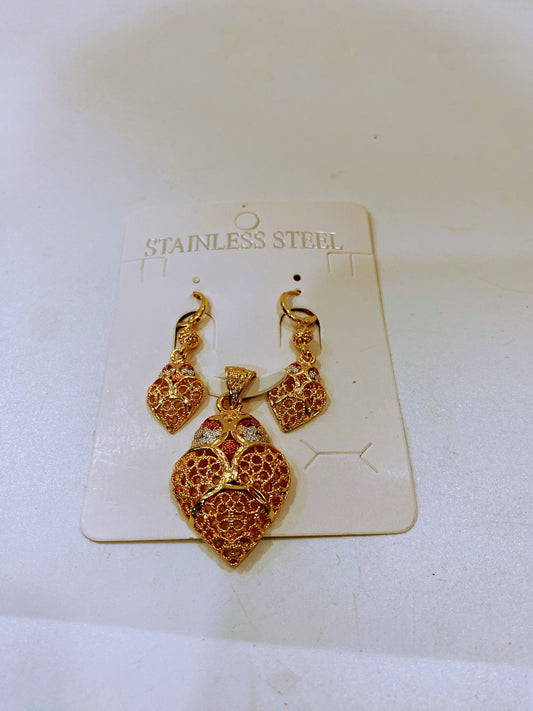 Earrings and Pendant Jewelry Set La Mimz Beauty & Fashion Store