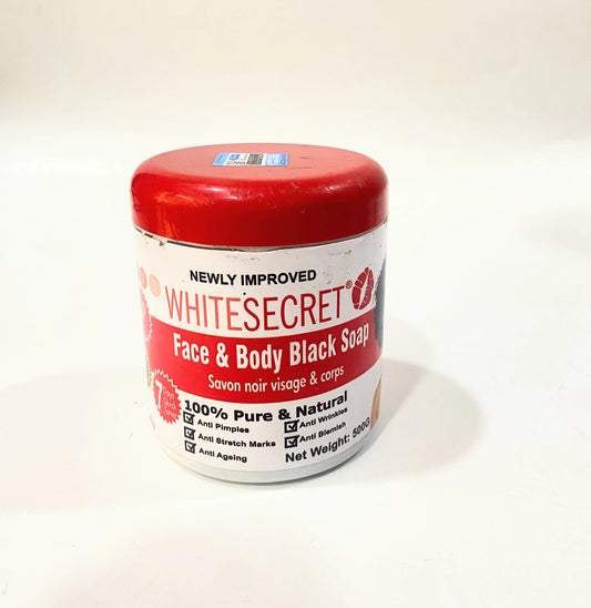 White Secret Face and Body Black Soap La Mimz Beauty & Fashion Store
