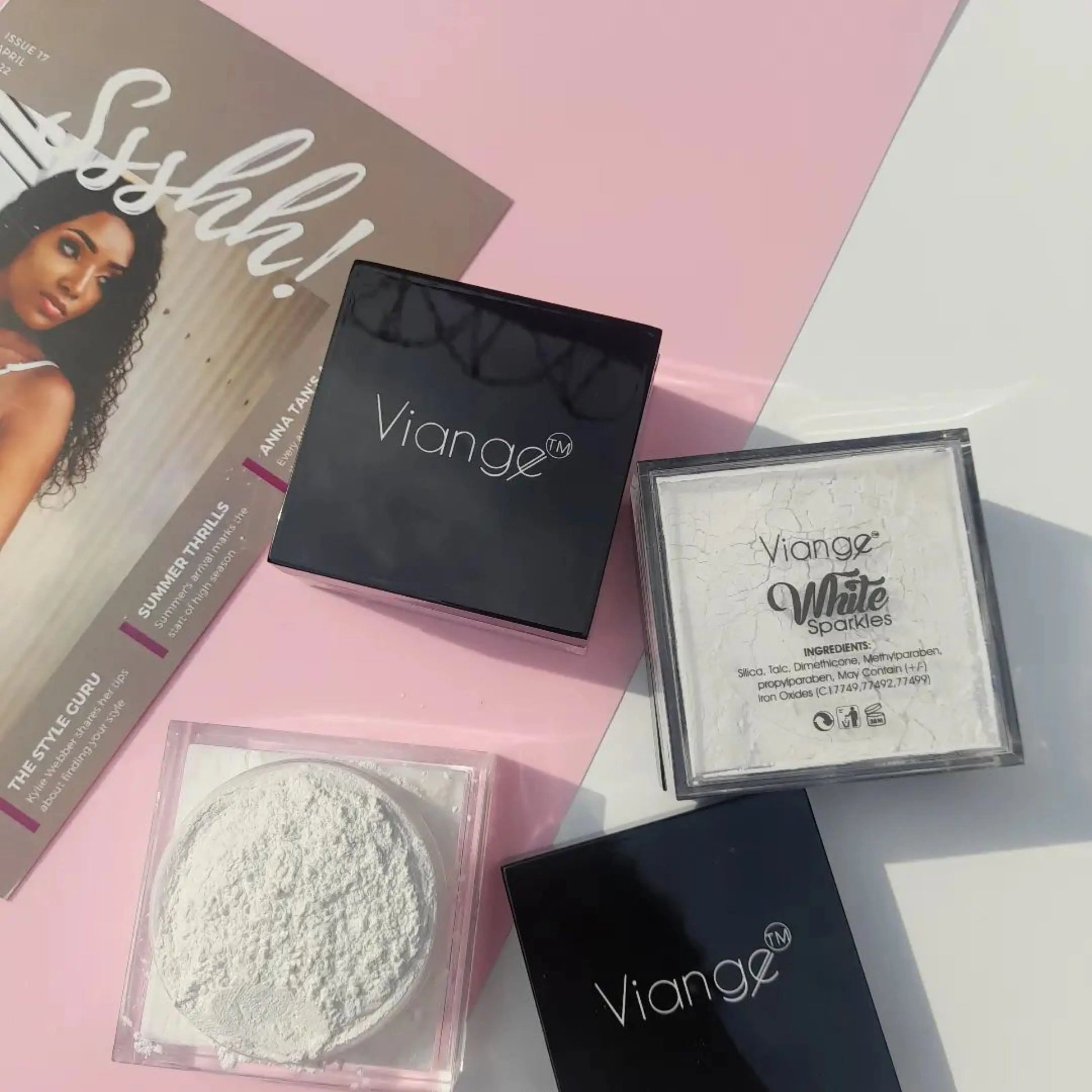 Viange White Sparkles Powder La Mimz Beauty & Fashion Store