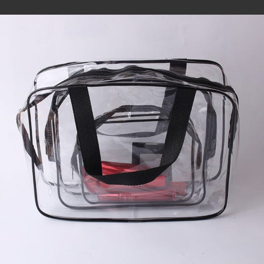 3 in 1 Clear Bag for Makeup La Mimz Beauty & Fashion Store