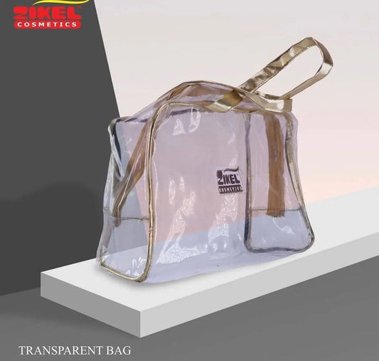 Zikel Transparent/Clear PVC  Makeup bag La Mimz Beauty & Fashion Store