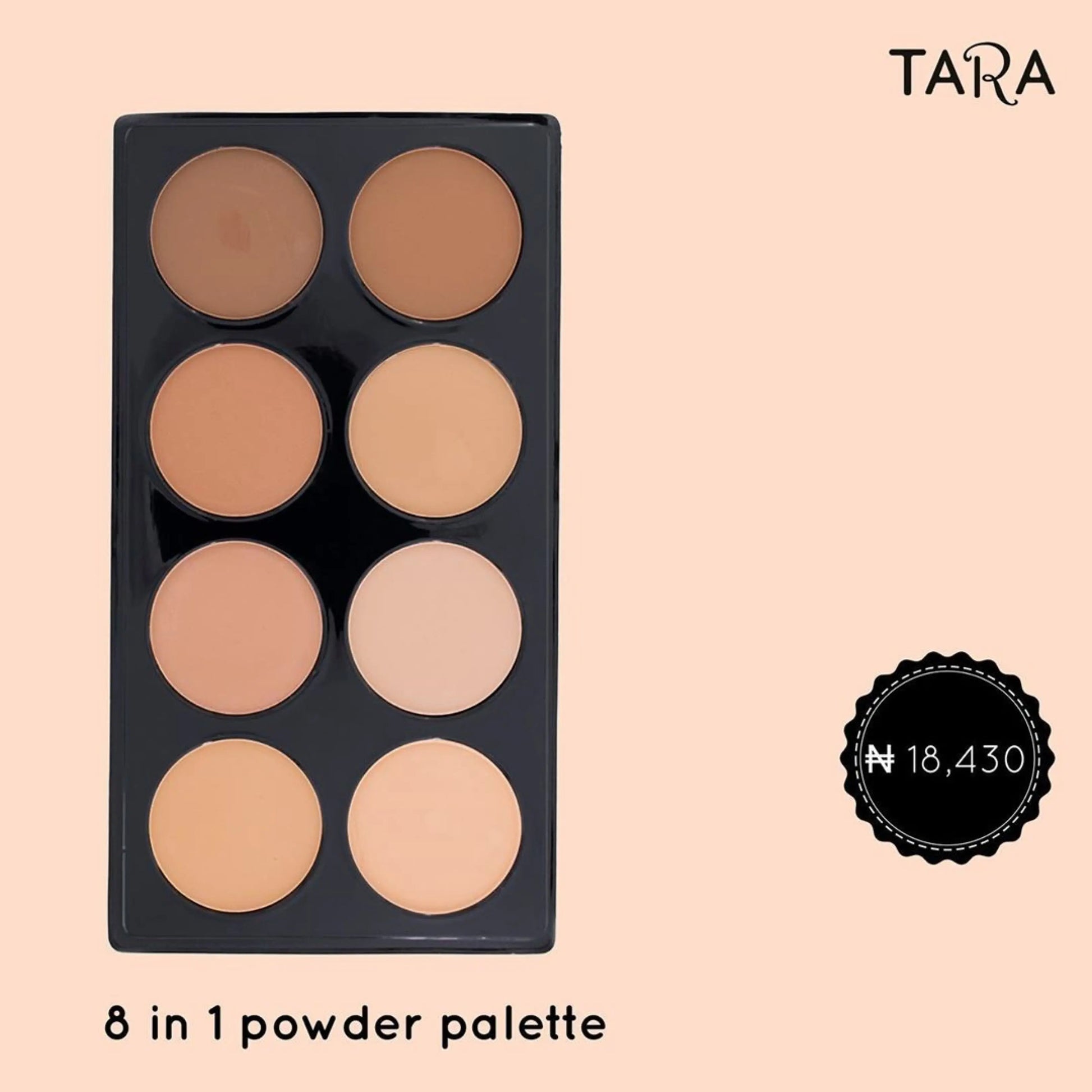 Tara 8 in 1 Powder Palette La Mimz Beauty & Fashion Store