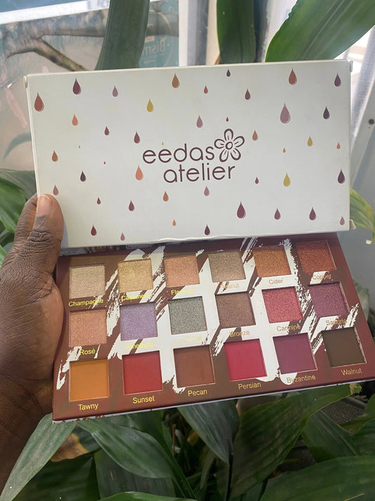 Eedas Atelier 18 Colours Eyeshadow Palette- The Artist Palette La Mimz Beauty & Fashion Store