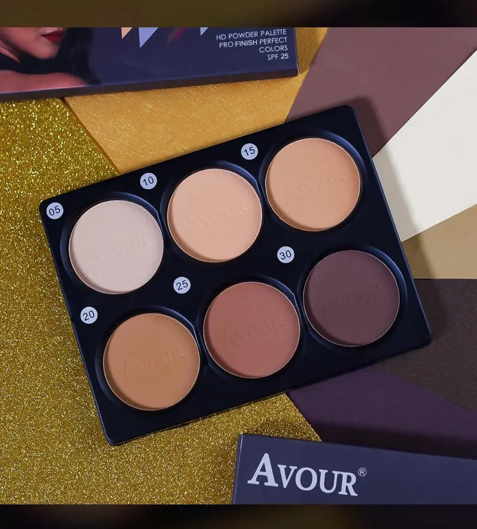 Avour 6 in 1 Powder Palette no La Mimz Beauty & Fashion Store