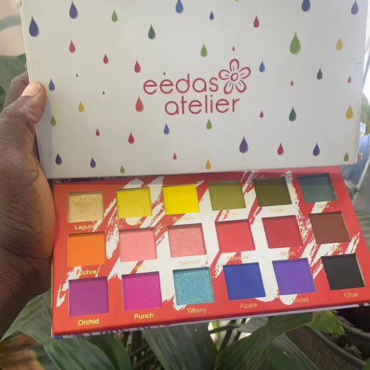 Eedas Atelier 18 Colours Eyeshadow The Artist Palette 1 La Mimz Beauty & Fashion Store