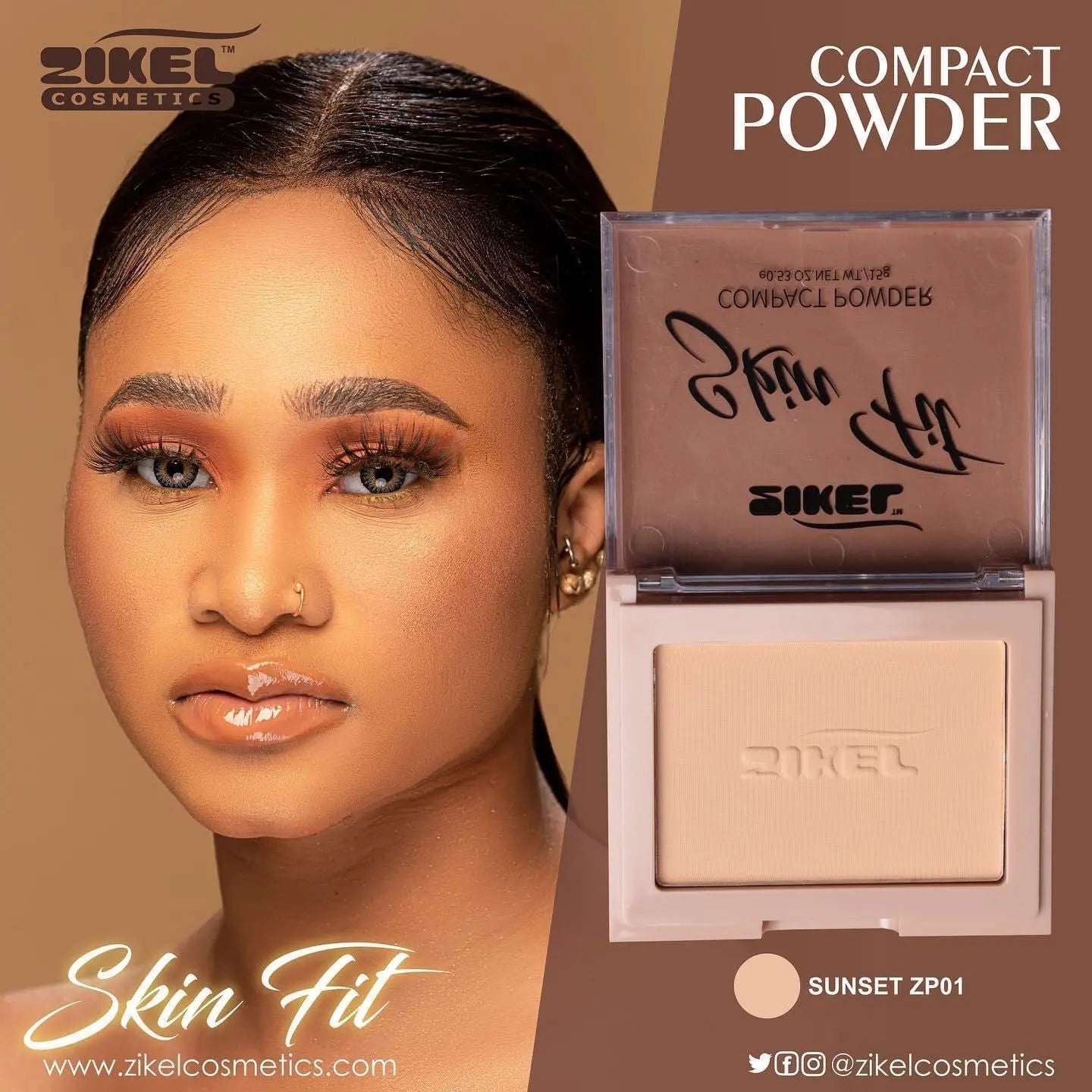 Zikel Skinfit Powder La Mimz Beauty & Fashion Store
