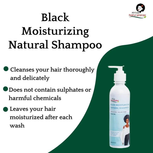 African Naturalistas Black Moisturising Shampoo La Mimz Beauty & Fashion Store
